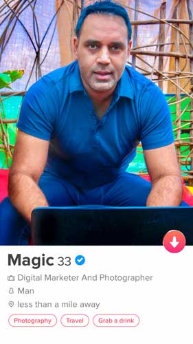 Magic's Tinder Photo